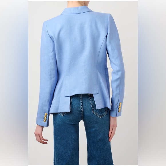 Smythe Duchess Periwinkle Blue Linen Blazer - Picture 3 of 16